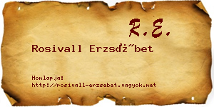 Rosivall Erzsébet névjegykártya